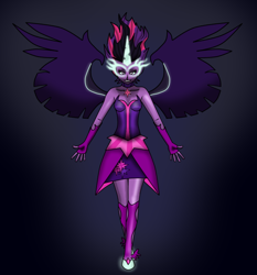 Size: 700x750 | Tagged: safe, artist:theotakugamingbrony, derpibooru import, midnight sparkle, sci-twi, twilight sparkle, equestria girls, friendship games, frieza