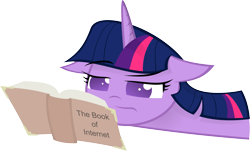 Size: 4981x3000 | Tagged: safe, artist:kalleflaxx, derpibooru import, twilight sparkle, unicorn twilight, pony, unicorn, book, female, mare, simple background, solo, transparent background, vector