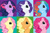 Size: 900x595 | Tagged: safe, artist:pokefreak33, derpibooru import, applejack, fluttershy, pinkie pie, rainbow dash, rainbow dash (g3), rarity, twilight sparkle, earth pony, pony, unicorn, g3, g3 faic, g4 to g3, generation leap, mane six, pinkie blind