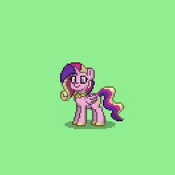 Size: 395x393 | Tagged: safe, princess cadance, alicorn, pony, pixel art, pony town, solo