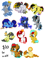 Size: 1500x2000 | Tagged: safe, artist:saturnstar14, princess luna, oc, alicorn, pony, chibi