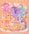 Size: 800x938 | Tagged: safe, artist:notatoron, derpibooru import, applejack, fluttershy, pinkie pie, rainbow dash, rarity, twilight sparkle, twilight sparkle (alicorn), alicorn, earth pony, pegasus, pony, unicorn, blueberry, cute, female, mane six, mare, pancakes, pixiv, ponies in food, strawberry, whipped cream