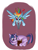 Size: 2700x3600 | Tagged: safe, artist:cyneko, rainbow dash, twilight sparkle, pegasus, pony, blank flank, heart, jumping, pounce, reading, shipping, twidash