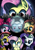 Size: 1125x1620 | Tagged: safe, artist:esuka, derpibooru import, applejack, fluttershy, pinkie pie, rainbow dash, rarity, twilight sparkle, twilight sparkle (alicorn), alicorn, bat pony, big cat, lion, mermaid, pony, scare master, 2015, alternate hairstyle, applelion, astrodash, astronaut, athena sparkle, clothes, costume, female, flutterbat, halloween, happy halloween, happy nightmare night, helmet, mane six, mare, mermarity, nightmare night, nightmare night costume, pinkie puffs, red eyes, signature, theme