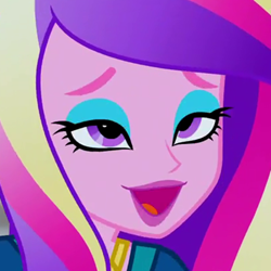 Size: 420x420 | Tagged: safe, screencap, dean cadance, princess cadance, equestria girls, friendship games, cropped, open mouth, out of context, solo