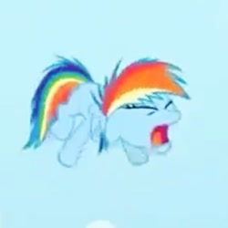 Size: 409x409 | Tagged: safe, screencap, rainbow dash, pegasus, pony, games ponies play, cropped, female, filly, filly rainbow dash, younger