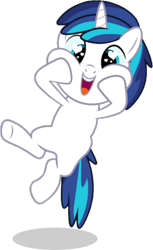 Size: 470x770 | Tagged: safe, artist:spottedlions, editor:slayerbvc, shining armor, pony, unicorn, colt, cropped, cute, heart eyes, jumping, male, shining adorable, simple background, solo, squishy cheeks, transparent background, wingding eyes