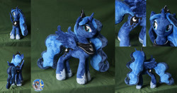 Size: 1901x1000 | Tagged: safe, artist:essorille, princess luna, pony, irl, photo, plushie, solo