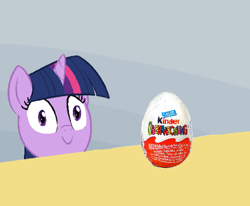 Size: 542x447 | Tagged: safe, derpibooru import, twilight sparkle, evil, exploitable meme, german, kinder egg, meme, solo, spilled milk, twilight's kinder egg