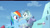 Size: 1920x1080 | Tagged: safe, screencap, rainbow dash, crystal pony, pegasus, pony, games ponies play, crystal filly, glass slipper, youtube caption