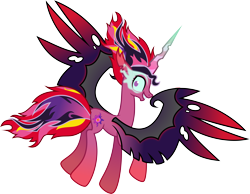 Size: 9624x7452 | Tagged: safe, artist:osipush, derpibooru import, midnight sparkle, sci-twi, sunset satan, sunset shimmer, twilight sparkle, pony, equestria girls, friendship games, absurd resolution, equestria is doomed, fusion, glowing eyes, horn, looking back, midnightsatan, simple background, solo, transparent background, vector, xk-class end-of-the-world scenario