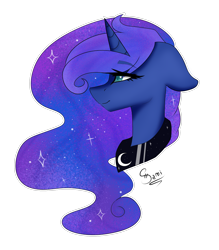 Size: 1730x1979 | Tagged: safe, artist:ohlittlecupcake, artist:princesssnowfreeze, princess luna, alicorn, pony, collaboration, floppy ears, simple background, solo, transparent background