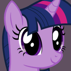 Size: 500x500 | Tagged: safe, artist:lonely-frostflower, derpibooru import, twilight sparkle, animated, bust, icon, looking at you, portrait, solo