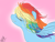 Size: 800x600 | Tagged: safe, artist:palenarrator, rainbow dash, pegasus, pony, female, gradient background, mare, solo