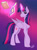 Size: 1936x2592 | Tagged: safe, artist:hayley1432, derpibooru import, twilight sparkle, twilight sparkle (alicorn), alicorn, pony, book, female, magic, mare, redraw, solo