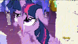 Size: 1920x1080 | Tagged: safe, derpibooru import, screencap, twilight sparkle, twilight sparkle (alicorn), alicorn, pony, what about discord?, distorted, error, female, glitch, mare