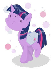 Size: 4080x5331 | Tagged: safe, artist:patchnpaw, derpibooru import, twilight sparkle, absurd resolution, eyes closed, saddle bag, smiling, solo, younger