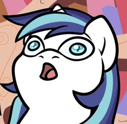 Size: 386x378 | Tagged: safe, artist:slavedemorto, shining armor, pony, unicorn, comic:candybits 2.1, close-up, cropped, derp, explicit source, faic, male, reaction image, solo, wat