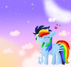 Size: 900x850 | Tagged: safe, artist:dommydomma, rainbow dash, soarin', pegasus, pony, female, male, shipping, soarindash, straight