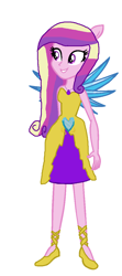 Size: 527x1189 | Tagged: safe, artist:diana173076, princess cadance, equestria girls, legend of everfree, crystal wings, solo, super ponied up