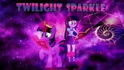 Size: 1920x1080 | Tagged: safe, artist:digiradiance, artist:vector-brony, derpibooru import, twilight sparkle, twilight sparkle (alicorn), alicorn, equestria girls, adorkable, book, boots, clothes, cute, dork, duality, element of magic, grin, levitation, long hair, magic, raised hoof, self ponidox, shoes, skirt, smiling, solo, squee, telekinesis, tiara, twiabetes, wallpaper