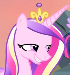 Size: 573x618 | Tagged: safe, screencap, princess cadance, alicorn, pony, three's a crowd, cropped, faic, rapeface