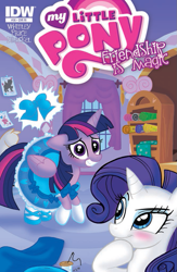 Size: 663x1019 | Tagged: safe, artist:marybellamy, derpibooru import, idw, rarity, twilight sparkle, twilight sparkle (alicorn), alicorn, pony, unicorn, cover, female, mare