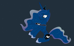 Size: 1280x800 | Tagged: safe, princess luna, alicorn, pony, heart, heartbeat, sitting, solo