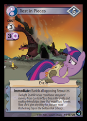 Size: 358x500 | Tagged: safe, derpibooru import, owlowiscious, twilight sparkle, twilight sparkle (alicorn), alicorn, pony, ccg, enterplay, female, golden oaks library, high magic, mare