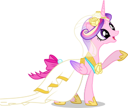 Size: 2861x2424 | Tagged: safe, princess cadance, alicorn, pony, castle creator, clothes, official, simple background, solo, transparent background, vector