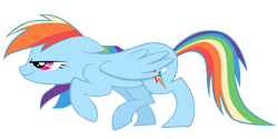 Size: 6000x3000 | Tagged: safe, artist:stormius, rainbow dash, pegasus, pony, female, mare, simple background, sneaking, solo, transparent background, vector