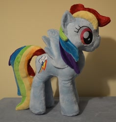 Size: 477x504 | Tagged: safe, artist:finnickie, rainbow dash, irl, photo, plushie