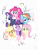 Size: 6201x8268 | Tagged: safe, artist:pinkius, derpibooru import, applejack, fluttershy, pinkie pie, rainbow dash, rarity, twilight sparkle, earth pony, pegasus, pony, unicorn, absurd resolution, mane six, simple background, transparent background, vector