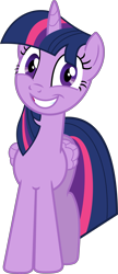 Size: 3457x8000 | Tagged: safe, artist:speedox12, derpibooru import, twilight sparkle, twilight sparkle (alicorn), alicorn, pony, the hooffields and mccolts, absurd resolution, female, grin, mare, simple background, solo, squee, transparent background, vector
