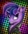 Size: 828x1000 | Tagged: safe, artist:the1xeno1, derpibooru import, twilight sparkle, twilight sparkle (alicorn), alicorn, pony, 80s, alternate hairstyle, clothes, collar, earring, female, leather jacket, mare, piercing, punklight sparkle, solo