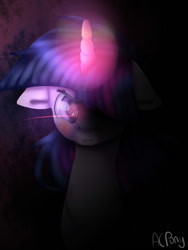 Size: 900x1200 | Tagged: safe, artist:artistcoolpony, derpibooru import, twilight sparkle, floppy ears, magic, solo