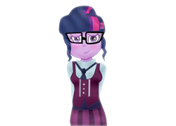 Size: 700x500 | Tagged: safe, artist:joaz-cianbrony, derpibooru import, sci-twi, twilight sparkle, equestria girls, friendship games, clothes, crystal prep academy uniform, school uniform, solo