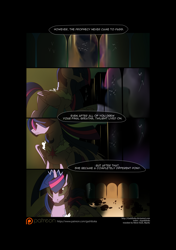 Size: 3541x5016 | Tagged: safe, artist:gashiboka, derpibooru import, twilight sparkle, twilight sparkle (alicorn), alicorn, pony, comic:recall the time of no return, comic, immortality blues, implied death, patreon, patreon logo, tyrant sparkle