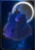 Size: 710x1024 | Tagged: safe, artist:ricepoison, princess luna, alicorn, pony, minimalist, modern art, moon, poster, solo