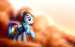 Size: 1920x1200 | Tagged: safe, artist:pozdn9k, rainbow dash, pegasus, pony, blue coat, female, mare, multicolored mane