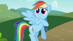 Size: 1920x1080 | Tagged: safe, screencap, rainbow dash, pegasus, pony, the mysterious mare do well, cloud, cloudy, cute, dashabetes, female, flying, mare, solo, sparkle