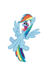 Size: 160x240 | Tagged: safe, artist:relaxingonthemoon, rainbow dash, pegasus, pony, .svg available, open mouth, reaction image, screaming, simple background, solo, spread wings, surprised, svg, transparent background, vector, wings