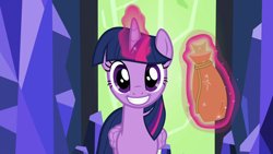 Size: 1280x720 | Tagged: safe, derpibooru import, screencap, twilight sparkle, twilight sparkle (alicorn), alicorn, pony, what about discord?, female, magic, mare, potion