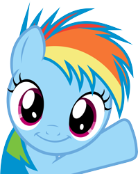 Size: 4725x5923 | Tagged: safe, artist:uxyd, rainbow dash, pegasus, pony, absurd resolution, faic, filly, simple background, solo, transparent background, vector, waving