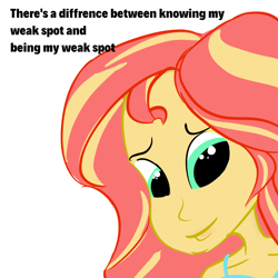 Size: 944x944 | Tagged: safe, sunset shimmer, equestria girls, bust, portrait, simple background, solo, white background