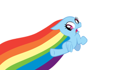 Size: 3000x1673 | Tagged: safe, artist:rankwinner, rainbow dash, pegasus, pony, simple background, solo, sonic rainboom, transparent background, vector