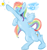 Size: 1107x1168 | Tagged: safe, artist:spacevibrations, rainbow dash, pegasus, pony, 30 minute art challenge, behaving like a cat, bell, collar, pet