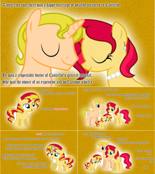 Size: 1284x1444 | Tagged: safe, artist:hakunohamikage, sunset shimmer, oc, oc:autumn shimmer, pony, unicorn, ask, ask-princesssparkle, female, filly, male, mare, stallion, sunset shimmer's mom, sunset shimmer's parents, tumblr, vector, younger