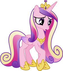 Size: 3000x3372 | Tagged: safe, artist:sollace, princess cadance, alicorn, pony, the times they are a changeling, .svg available, open mouth, raised hoof, sad, simple background, solo, transparent background, vector