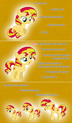 Size: 1280x2168 | Tagged: safe, artist:hakunohamikage, sunset shimmer, pony, age progression, ask, ask-princesssparkle, female, filly, sad, solo, tumblr, vector